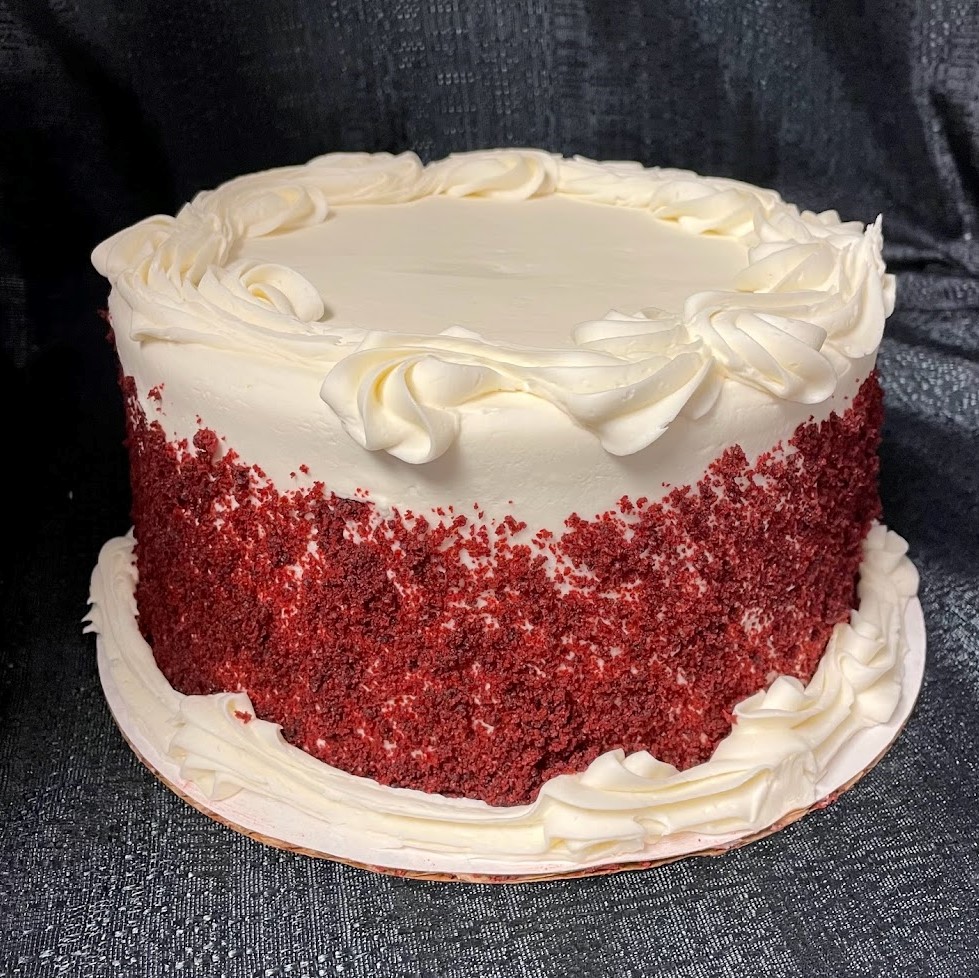 Predecorated Red Velvet Cake