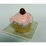 White Chocolate Cherry Cupcake