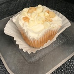 White Chocolate Macadamia Nut Cupcake