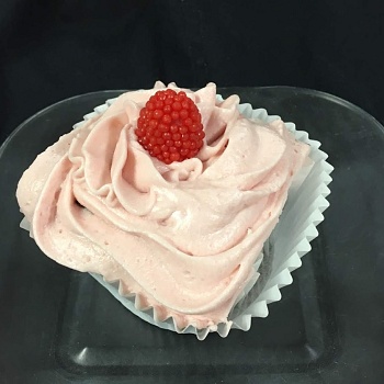 Dark Chocolate Raspberry Cupcake